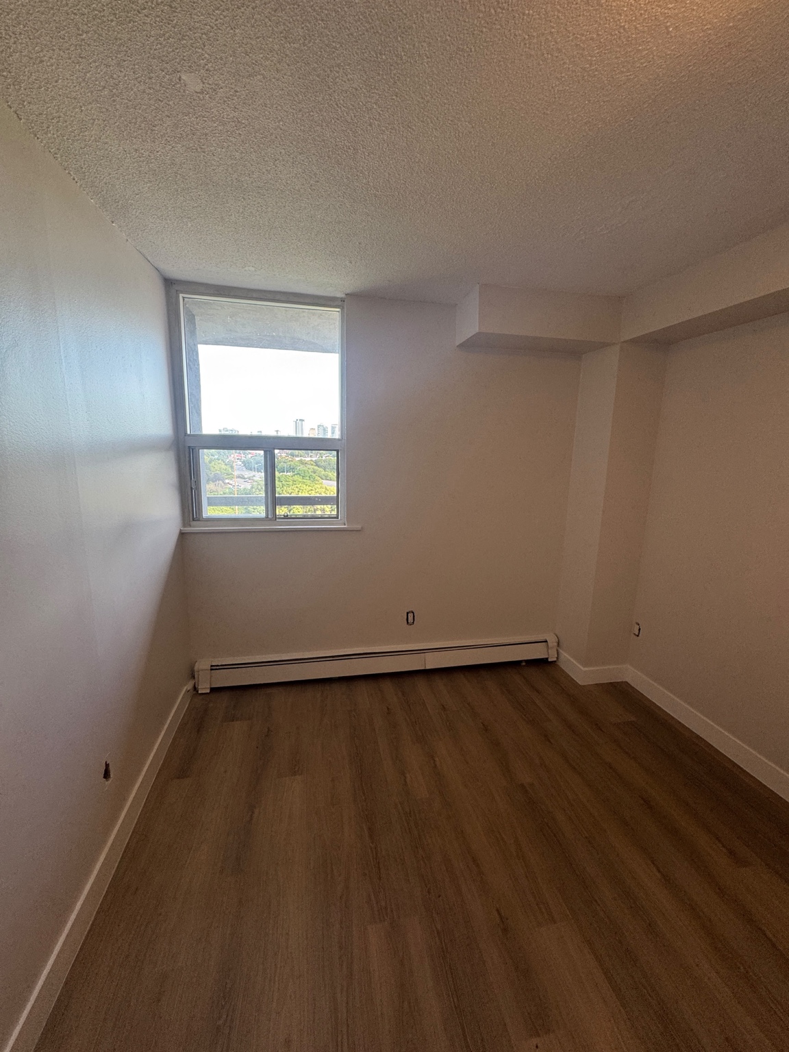 Freshly painted bedroom