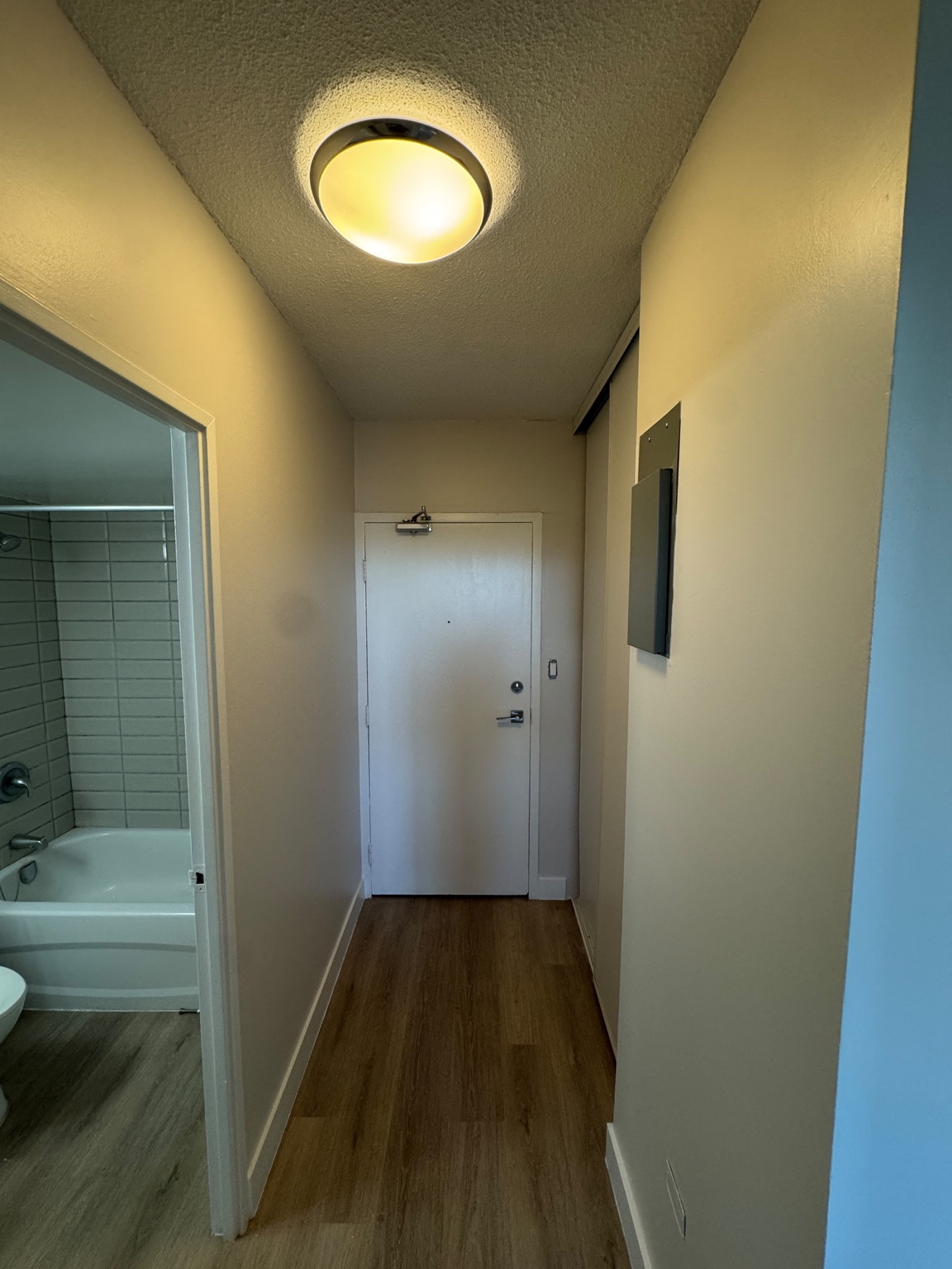 Completed hallway painting