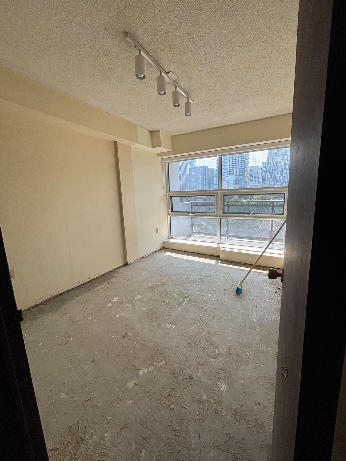 Bedroom cleared during interior demolition